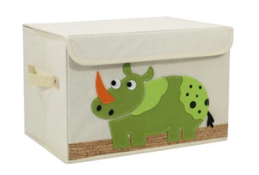 Non-Woven Animal Fabric Storage Box with Lid