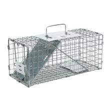 China Factory Galvanized Collapsible Wild Cat Raccoon Wire Cage Trap