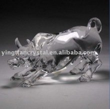 Sculpture crystal cow