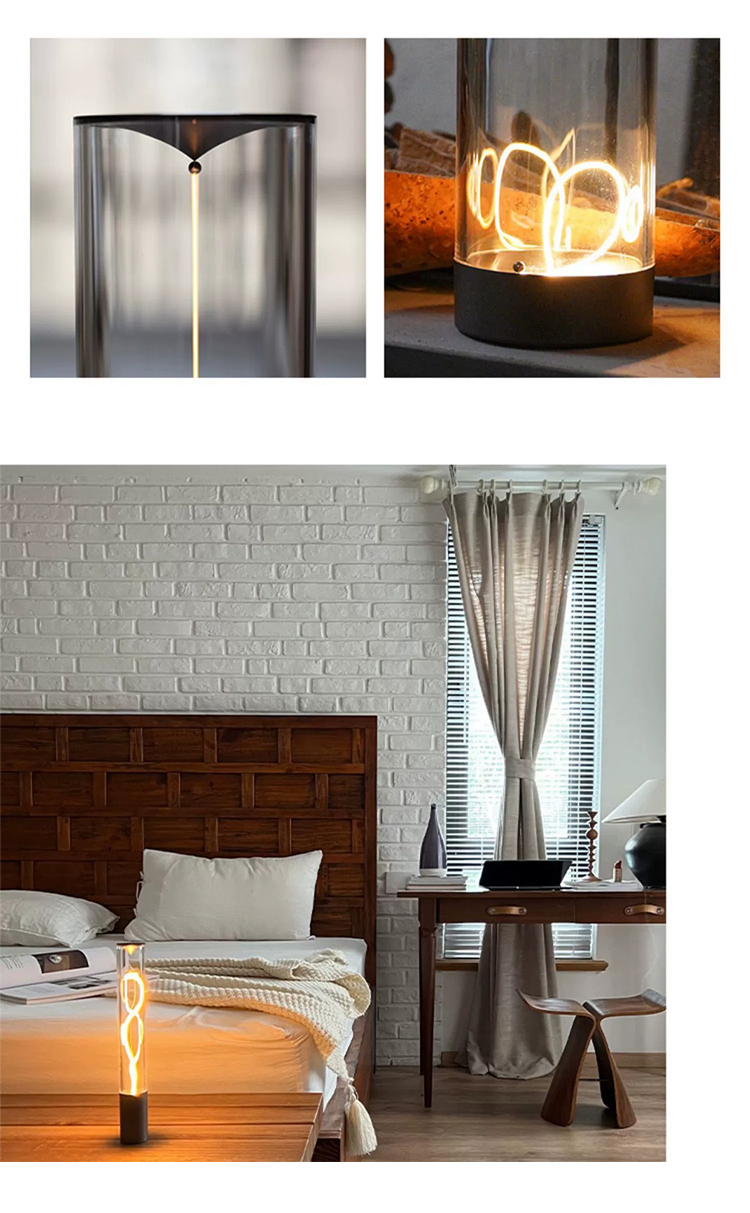 Night Lights LED Magnetic Touch Lamps Home Decoration Luxury Smart Home Led Strip Lights Desk Table Lamp Glass Lights