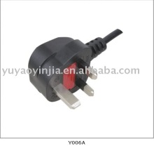 UK power lead /UK mains plug / Britain power leads (BS 1363 approval)