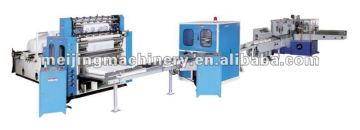 Automatic facial tissue production line