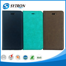 Flip Top Grade Lather Case Wallet Phone holster case for moto z force