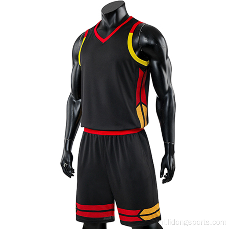 Goedkope basketbalkits basketbalteam jersey uniformen