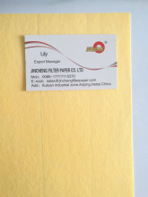 Yellow Panel Air Filter Paper