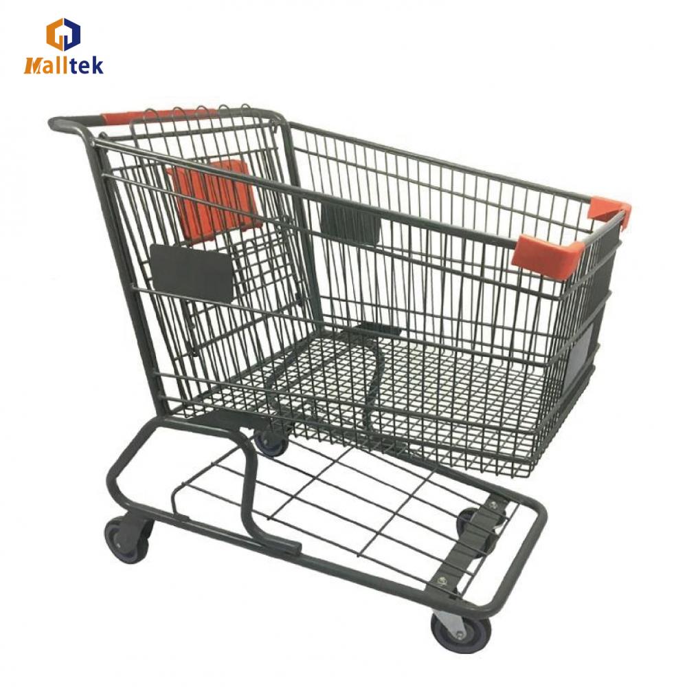 Useful American Metal Supermarket Shopping Cart