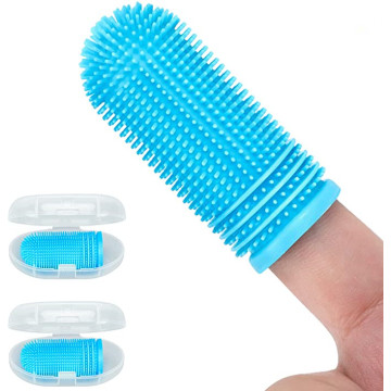 Anjing Menyikat Kit Pet Gighbrush Puppy Toothbrush