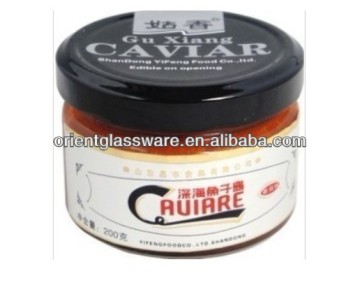 55ml 2oz glass bottle for caviar and jam jar