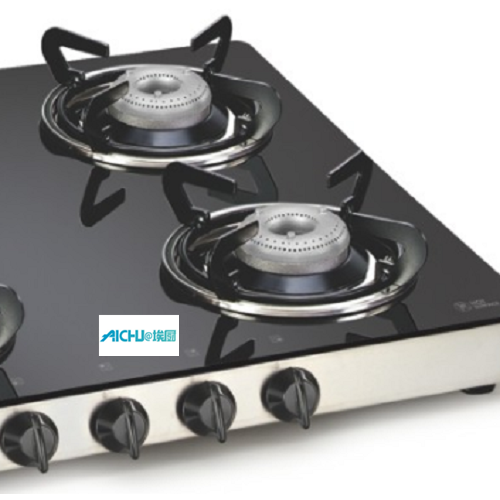 Auto Glass Gas Stove 4 Burners