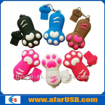 Soft PVC material usb flash thumb drive Cat usb flash memory drive