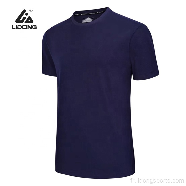 Conception personnalisée rond du cou t-shirt vierge pour hommes