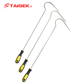 TAIGEK 60cm Stainless Steel Sea Fishing Gaff with String for Ice Fishing