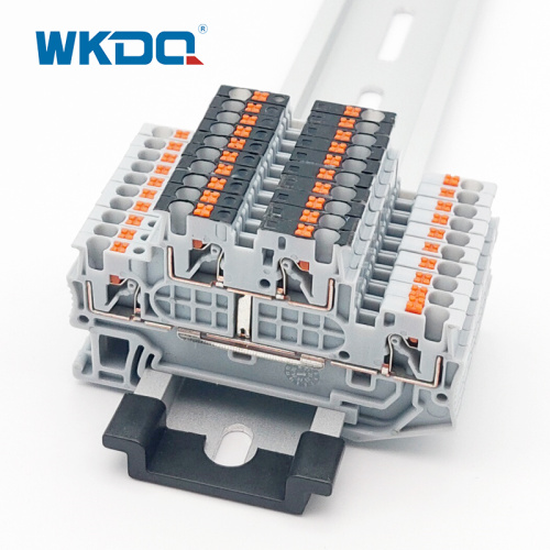 PTTB 1.5/S-PV Push-in Double Level Terminal Blocks, met Equipotential Bonder