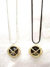 Fashion Necklace, Brass Zircon Pendant Necklace, PT2107.