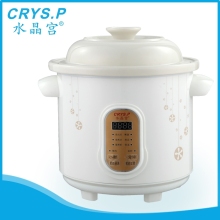Microcomputer digital panel with white ceramic pot DDG-25M slow cooker