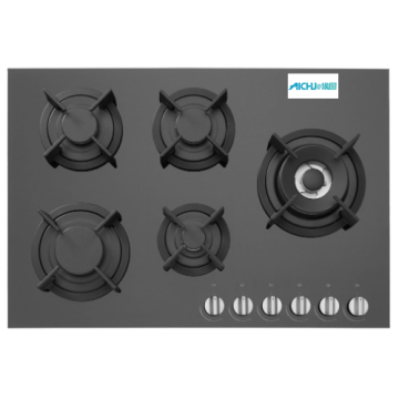 5-Burner Hob Built-In Glass Top