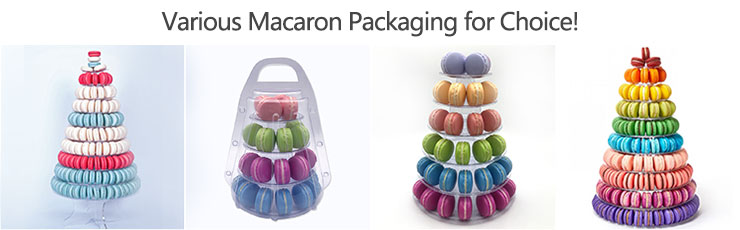 12 Macaron Tray Custom Clear Blister Plastic Macaron Packaging