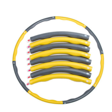 8 Section Detachable Soft Foam Padding Weighted Gym Equipment Exercise Hula Ring Hoop