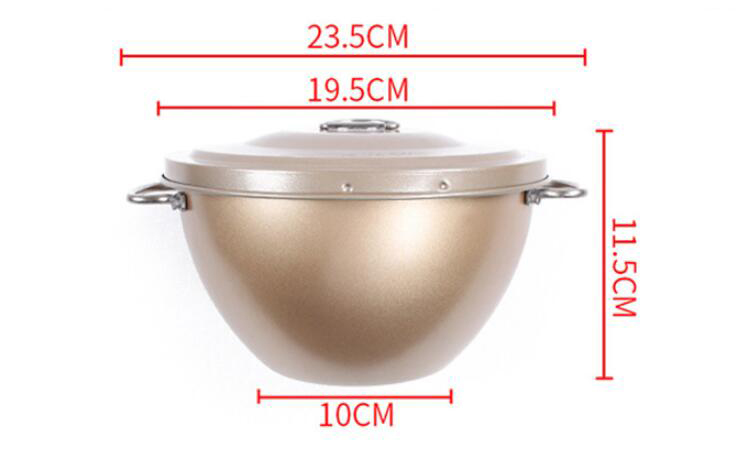 Molde dorado antiadherente para tartas con tapa01 Golden non-stick cake tin with lid01