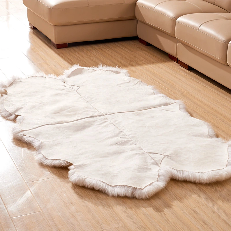 Wholesale Price Sheep Fur Doule Rug Made in China