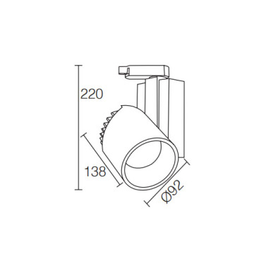 LEDER Gallery Used 3000K 34W LED Track Light