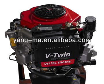 YM2V84, 15HP V-Twin Air cooled 2 cylinder horizontal/Vertical shaft v-twin small diesel engine v twin engine(15hp-20hp)