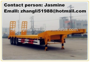 tri axle low bed trailer/low platform trailer