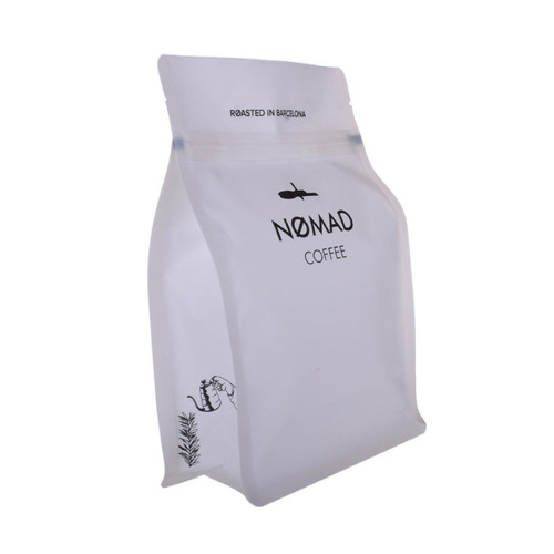 Bio White Box Bottom Coffee Verpackung Teebeutel