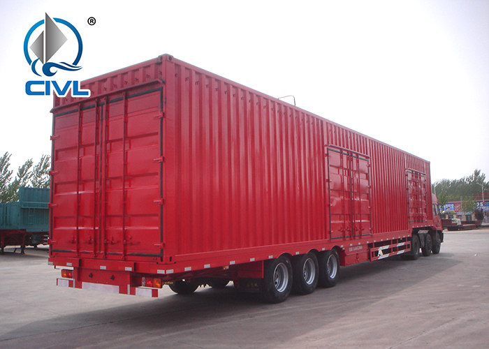 Semi-remorque fourgon 3 essieux 3 3 Axle Van Semi Trailer 3