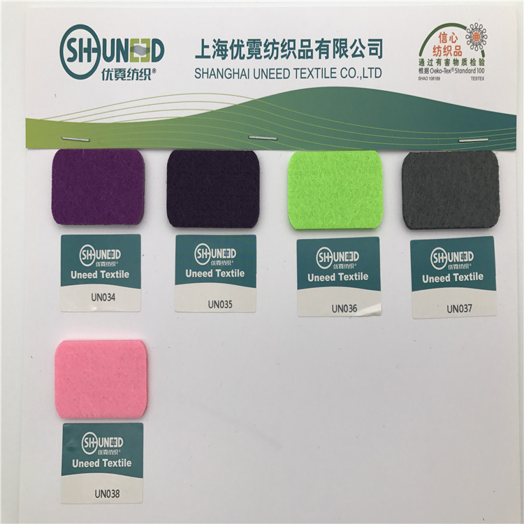 Colorful filling material polyester pp pet textile nonwoven needle punched felt fabric rolls