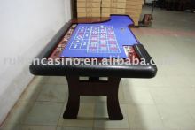roulette table,deluxe roulette table,casino roulette table with blue casino layout