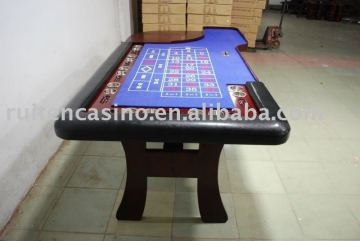 roulette table,deluxe roulette table,casino roulette table with blue casino layout