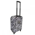 Reka Bentuk Fesyen Zebra Pattern Wheeled Luggage Troli