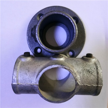 black malleable iron key pipe clamp fitting