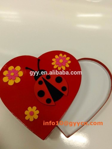 Cute red heart shape chocolate gift box