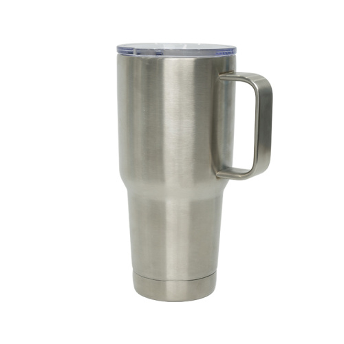 20Oz Stainless Steel Car Mug with Steel Handle