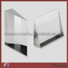 Clear corporate wedgy acrylic trophy/award/present with logo