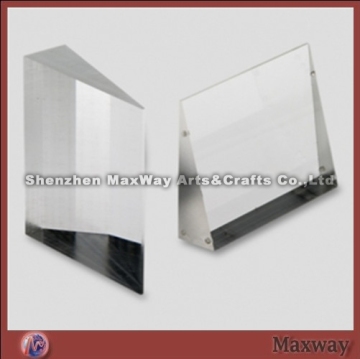 Clear corporate wedgy acrylic trophy/award/present with logo