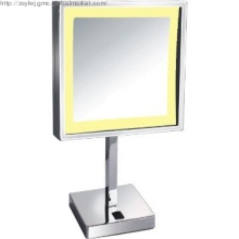 chrome plated square lighted makeup mirrors