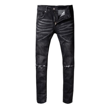 Fashion Urban Men's Slim Narrow-feet Black Jeans