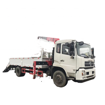Dongfeng 8 Ton Construction Machinery Mobile Crane Truck Mounted cranes with Hydraulic ladder for sale in UAE