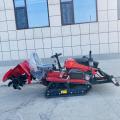 Remote-controlled crawler trencher for weeding