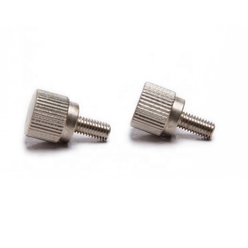 M4 M5 Skru Mesin Thumb Knurled Flat Flat