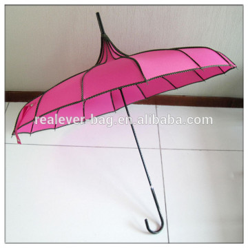 Lady rose red pagoda umbrella for wedding