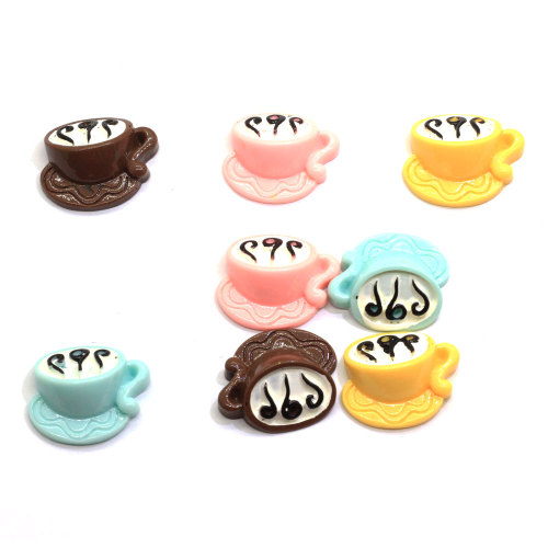 Kawaii Cute Milk Coffee Flatback Resina Cabochon Scrapbooking Abbellimento Telefono Decorazione fai da te Craft