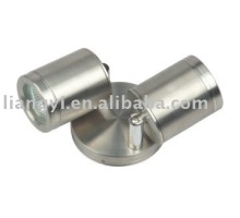 stainless steel twin spots wall mounted light