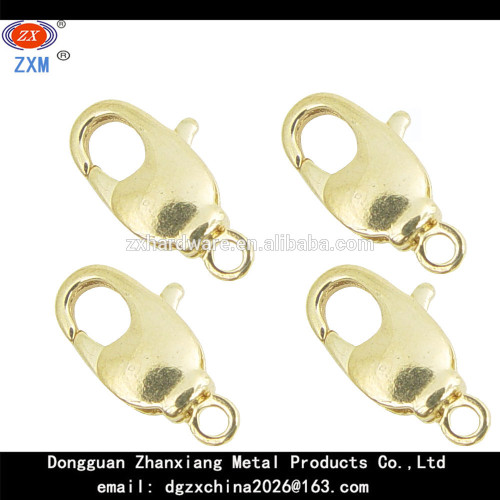 Jewelry Clasp Lobster Clasp Swivel 14 mm Gold Plated