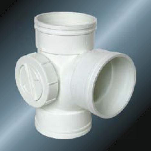 Din Drainage Upvc Tee Боковая дверь серого цвета