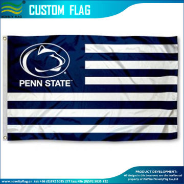 Nittany Lions Striped Penn State Flag