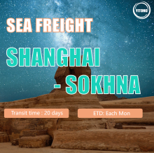 Sea Freight Logistics From Shanghai To Sokhna Egypt